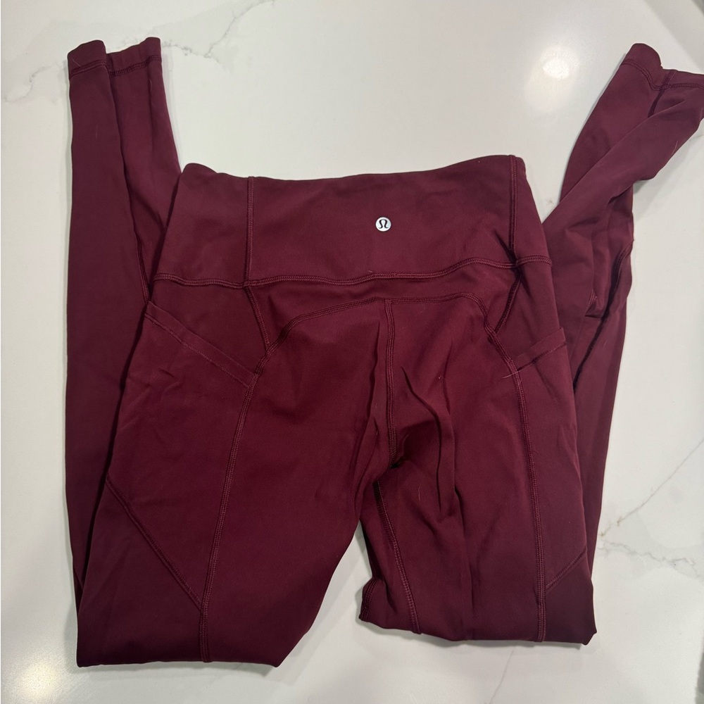 lululemon athletica Burgundy Leggings